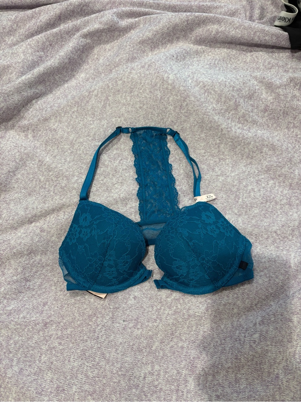 Victoria's Secret Teal Lace Racerback Push-Up Bra